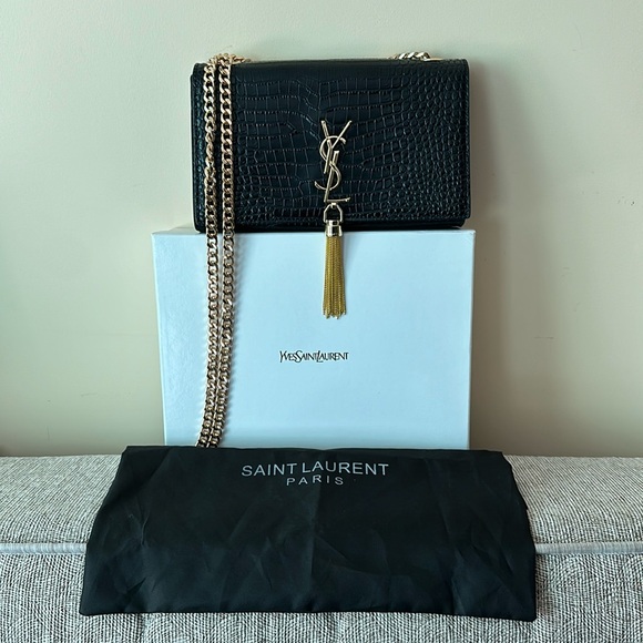 Yves Saint Laurent Handbags - 🌺🌺🌺 NWT Saint Laurent embossed croc leather bag